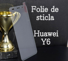 FOLIE de STICLA Huawei Y6 tempered glass securizata protectie foto