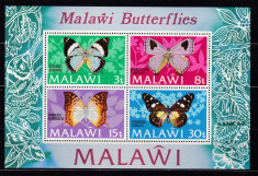 Malawi 1973 fauna fluturi MI bl.30 MNH w34 foto