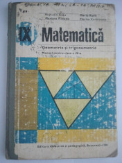 MATEMATICA - MANUAL PENTRU CLASA A IX-A - GEOMETRIE SI TRIGONOMETRIE ( 4060 ) foto