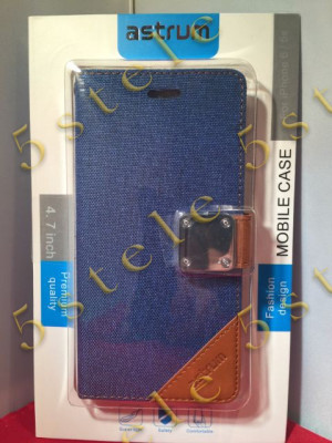 Husa Flip Astrum FC MATTE BOOK Apple iPhone 6/6s Blue foto