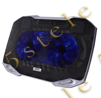 Astrum Ventilator Laptop CP170 Super Slim Iluminat Negru foto