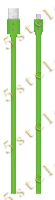 Astrum Cablu Incarcare/Date 1m Plat USB/MicroUSB Verde