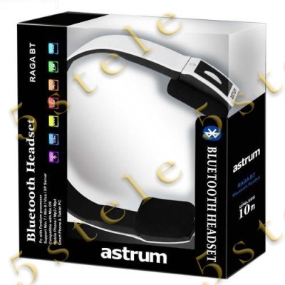 Astrum Raga BT Bluetooth Headset HS-240BT Alb Blister foto