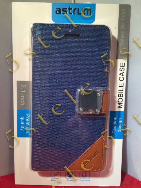 Husa Flip Astrum FC MATTE BOOK Samsung G925 Galaxy S6 EDGE Blue