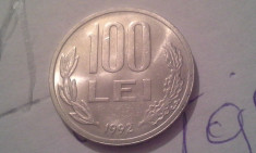 100 LEI 1992 LUCIU DE BATERE /1 foto