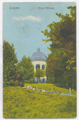 1032 - CRAIOVA, Bibescu Park - old postcard - used - 1923 foto