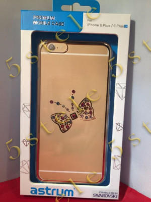 Husa Capac Astrum ROYAL BUTTERFLY Apple iPhone 6/6s Plus Gold foto