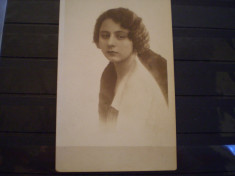 PORTRET DE FEMEIE - POST CARD - CARTE POSTALE - NECIRCULATA -ANII 1910- 1916 . foto