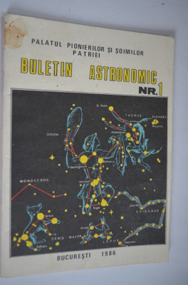 Buletin astronomic Nr. 1 - 1986 foto