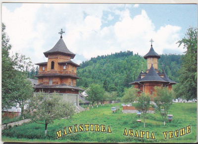 bnk cp Manastirea Agapia Veche - Jud Neamt- Vedere - necirculata foto