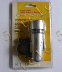 Lanterna cu sistem de prindere la bicicleta (5 LED-uri)