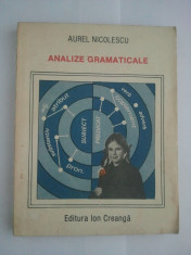 ANALIZE GRAMATICALE - AUREL NICOLESCU ( 4253 ) foto