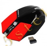 Mouse AERO LASER 2.4G Wireless MW300 Negru/Rosu Astrum