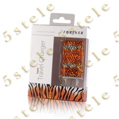 Incarcator Retea USB 1A Forever model - Tiger Blister foto