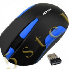 Mouse AERO 2.4G Wireless Negru/Albastru MW240 Astrum