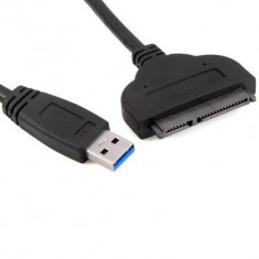 Cablu adaptor USB 3.0 la SATA pentru laptop foto