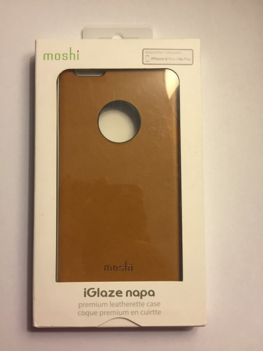 Protectie spate Moshi iGlaze Napa iPhone 6/6S Plus Maro