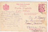 CARTE POSTALA 1921 GALATI - VARNA ; STAMPILA GALATI-BURSA