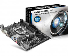 Placa de baza ASROCK Socket LGA1150, H81M-DGS R2.0, Intel H81, 2*DDR3 1600/1333/1066, VGA/DVI, 1*PCIEx2.0 x16, 1*PCIEx2.0 x1, 2*SATA3, 2*SATA2, bulk foto