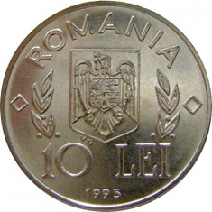 Romania, 10 lei 1995 FAO_fara N in romb, necirculata foto