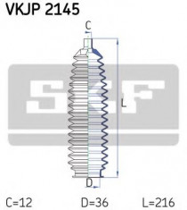 Ansamblu burduf, directie NISSAN MARCH II 1.0 i 16V - SKF VKJP 2145 foto