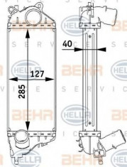 Intercooler, compresor MINI MINI One D - HELLA 8ML 376 729-551 foto