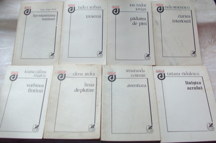VERSURI: LOT 8 VOLUME DE DEBUT ED. CARTEA ROMANEASCA (1983/88)[UNUL CU AUTOGRAF]