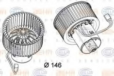 Ventilator, habitaclu - BEHR HELLA SERVICE 8EW 351 040-231 foto