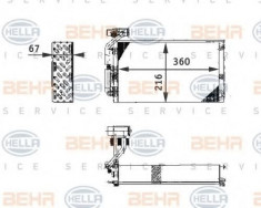 evaporator,aer conditionat PEUGEOT 806 2.0 Turbo - HELLA 8FV 351 211-671 foto