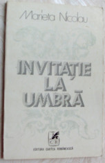MARIETA NICOLAU - INVITATIE LA UMBRA (VERSURI editia princeps 1977/tiraj 610 ex] foto