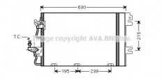 Condensator, climatizare OPEL ASTRA H combi 1.6 LPG - AVA QUALITY COOLING OL5366 foto