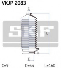 Ansamblu burduf, directie HONDA BALLADE IV limuzina 1.6 i 16V - SKF VKJP 2083 foto