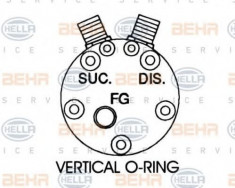 Chiulasa, compresor - HELLA 8FZ 351 184-061 foto