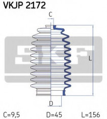 Ansamblu burduf, directie HONDA LEGEND Mk III 3.5 i 24V - SKF VKJP 2172 foto