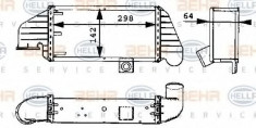 Intercooler, compresor FORD ESCORT Mk VI 1.8 TD - HELLA 8ML 376 723-071 foto