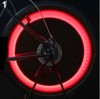 Set 2 LED-uri Roșii Roată Bicicletă, Tuning, Vizibilitate Sporită, Silicon, 3 Moduri Luminare, Baterii Incluse