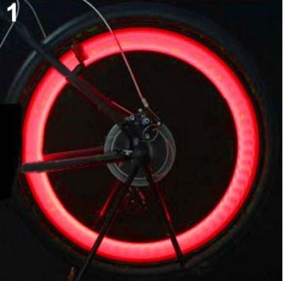 Set 2 x leduri rosi roata pentru tuning bicicleta , vizibilitate crescuta foto