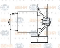 Ventilator, habitaclu MERCEDES-BENZ O 404 O 404 - BEHR HELLA SERVICE 8EW 009 158-601 foto