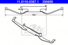 Arc, etrier frana VW MULTIVAN Mk V 2.0 - ATE 11.8116-0367.1 foto