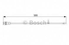 senzor de avertizare,uzura placute de frana PORSCHE BOXSTER 2.7 - BOSCH 1 987 473 034 foto