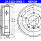 Tambur frana MERCEDES-BENZ T1 caroserie 210 2.3 - ATE 24.0223-0009.1