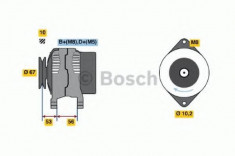 Generator / Alternator OPEL ASTRA F CLASSIC hatchback 1.4 i - BOSCH 0 986 039 570 foto