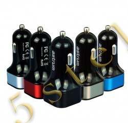 Incarcator Auto 2.1A 1xUSB cu Cablu microUSB CC210 Gold Astrum foto