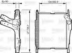 Intercooler, compresor MERCEDES-BENZ AXOR 1823 - VALEO 818230 foto