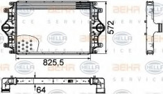 Intercooler, compresor SCANIA 3 - series bus K 113 - HELLA 8ML 376 760-421 foto