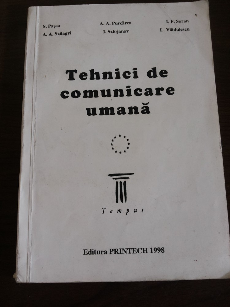 TEHNICI DE COMUNICARE UMANA - S. Pasca, L. Vladulescu (autograf) - 1998,  182 p. | Okazii.ro