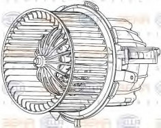 Ventilator, habitaclu AUDI A5 1.8 TFSI - HELLA 8EW 351 040-261 foto