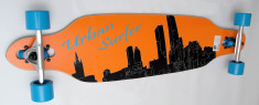 Longboard Urban Surfer - ideal pt cruising si freeride - ABEC7 - Roti Silikon foto