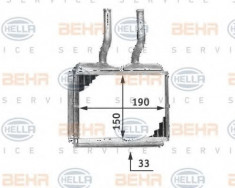 Schimbator caldura, incalzire habitaclu OPEL VITA B 1.5 D - HELLA 8FH 351 313-021 foto