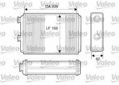 Schimbator caldura, incalzire habitaclu FIAT PUNTO 1.2 60 - VALEO 812280 foto